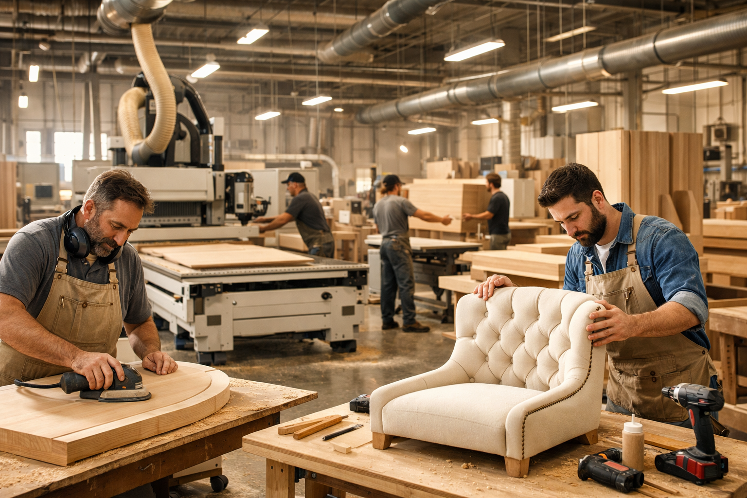 Premium furniture manufacturing contractor in Gurgaon
