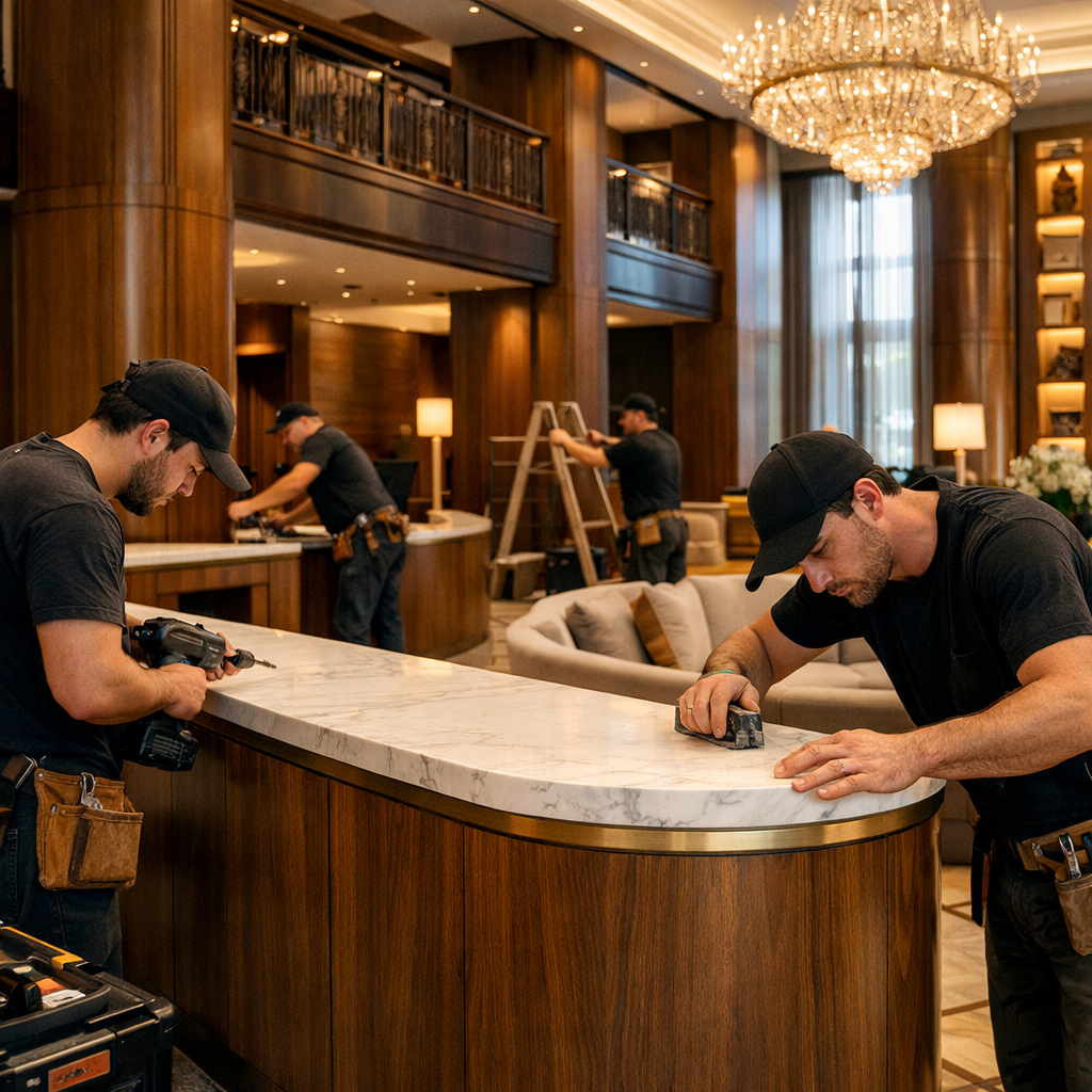 Hotel furniture work in Gurgaon